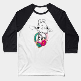 Cute Giraffe Baseball T-Shirt